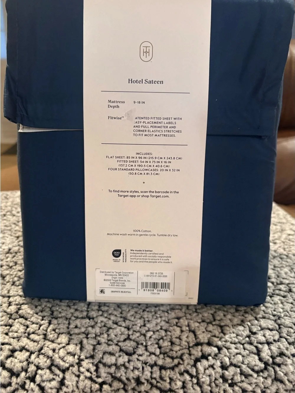 NEW 800 Thread Count Hotel Sateen Sheet Set by THRESHOLD.